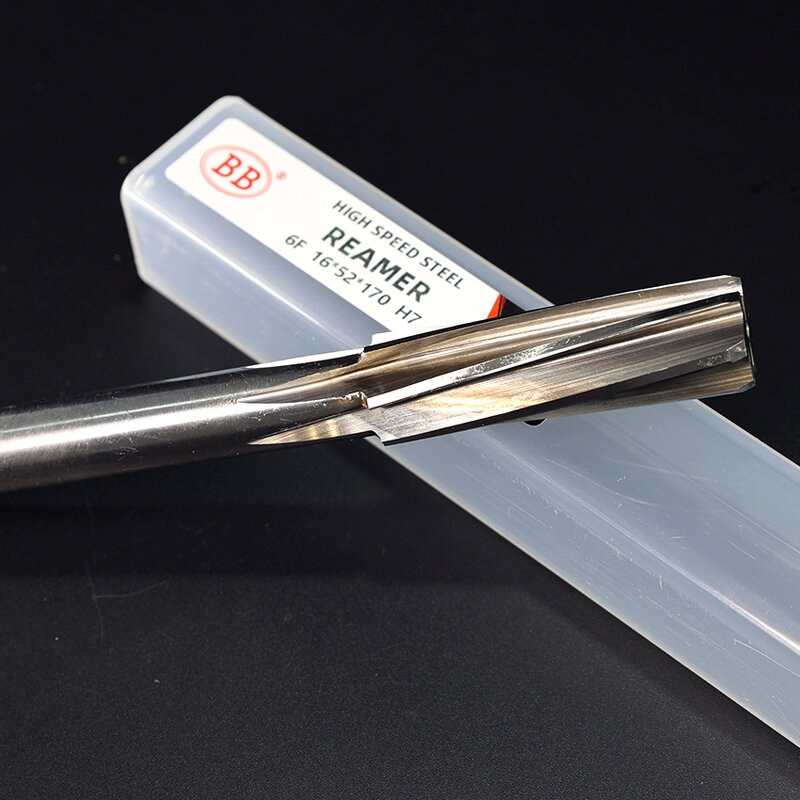 BB HSS Machining Tool Spiral Flute Reamer Cobalt Cutting H7 Shank Diameter 2mm-16mm for Metal Steel Aluminum Hole Drill