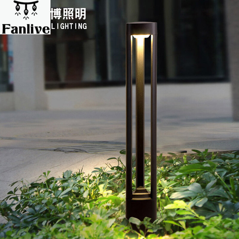 10pcs AC85-265v Courtyard Scenery Outdoors Waterproof Concise Outdoor Lawn The Lamp Post Headlights Northern Europe Garden Villa