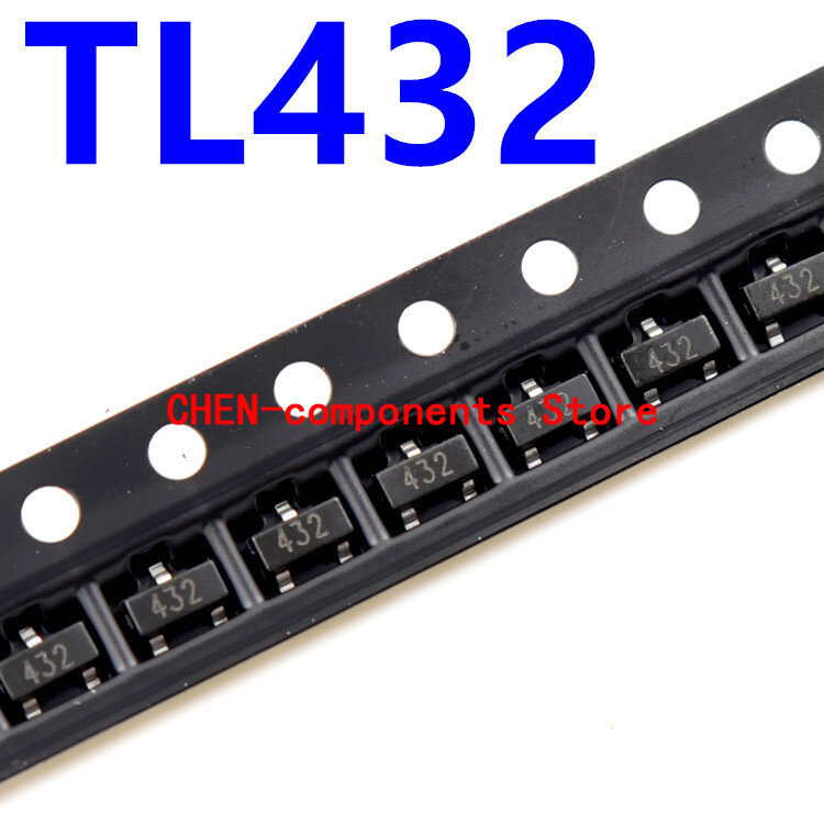 50 pz TL432 SOT23 SMD SOT-23 riferimento di tensione