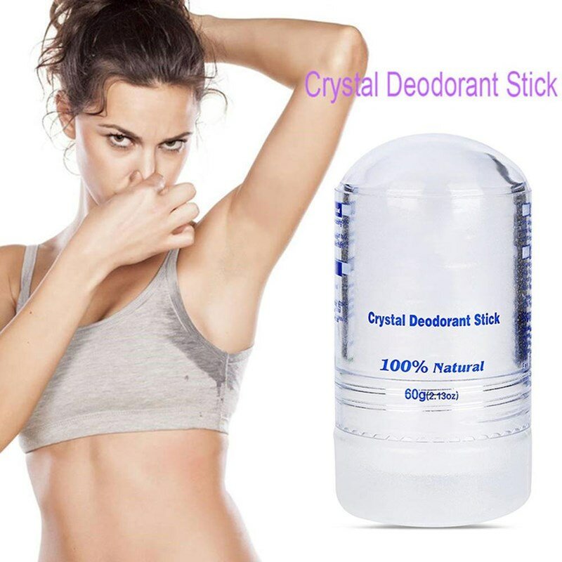 60g alum vara desodorante cristal antitranspirante não-tóxico natural axilas removedor de odor perfume masculino suor fragrâncias feminino