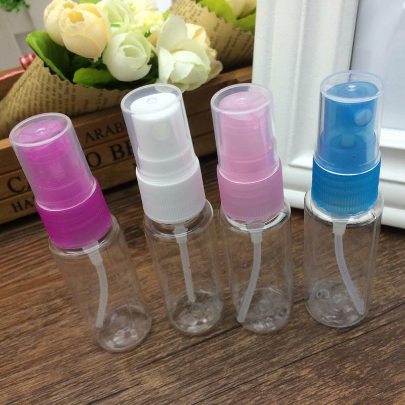 1pcs Transparent Empty Spray Bottle 20ml Plastic Refillable Perfume Disinfectant Container Mini Empty Cosmetic Container