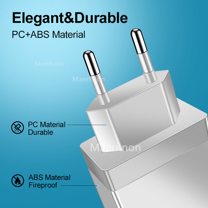 Chargeur USB à 4Ports 18W, charge rapide, prise murale ue/US, pour iphone 13/12, Xiaomi, Samsung S10, Huawei