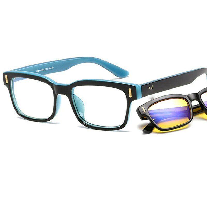 Lunettes d'ordinateur Blue Ray pour hommes, lunettes de rayonnement d'écran, design de marque, lumière de jeu de bureau, lunettes anti-UV interdites, lunettes pour les yeux