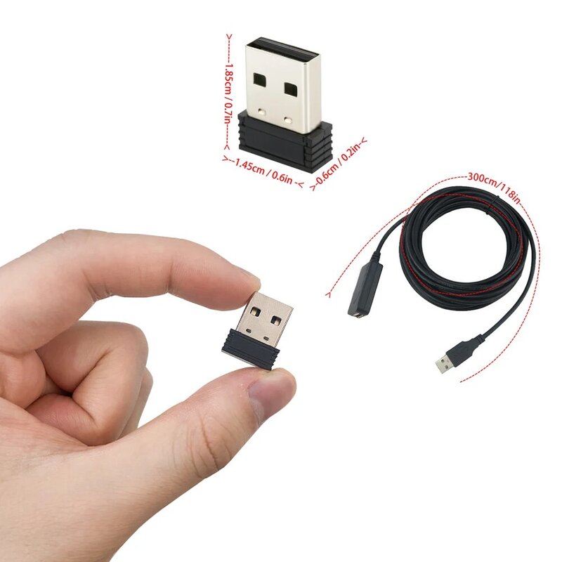 CYCPLUS-Mini ANT + USB Stick para Ciclismo Convencional, Bike Trainer, Dongle Micro USB, Adaptador ANT, Sensor Acessórios de Bicicleta