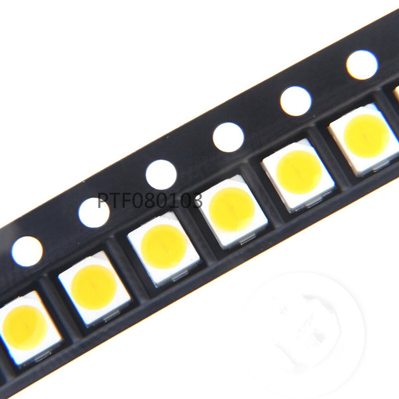 Chip blanco SMD LED 1000 de 2835 piezas, lámpara de diodo emisor de luz Ultra brillante de montaje en superficie, 0,25 W, 3V, 50-55LM