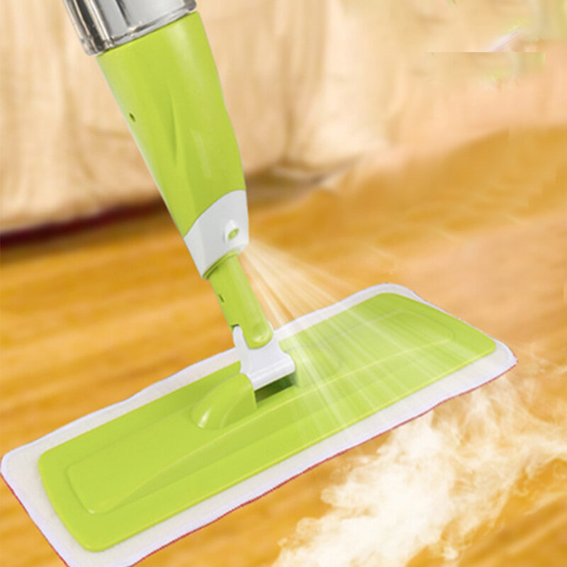 Spray Floor Mop With 3 PCS Cleaning Cloth Head Combination Wooden Floor Ceramic Tile Automatic Mop Dry Home Cleaning Tools