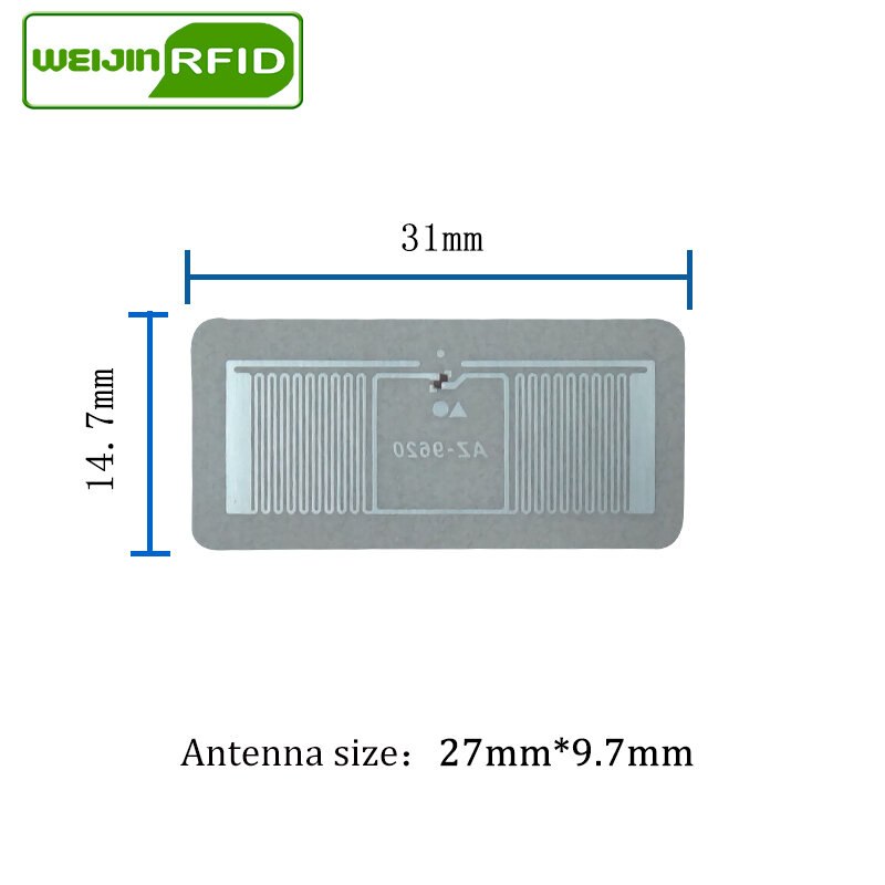 UHF RFID Метка Alien 9620 наклейка инкрустация 915 м 900 868 МГц 860-960 МГц Higgs3 EPC C1G2 ISO18000-6C смарт-карта Пассивная RFID Метка