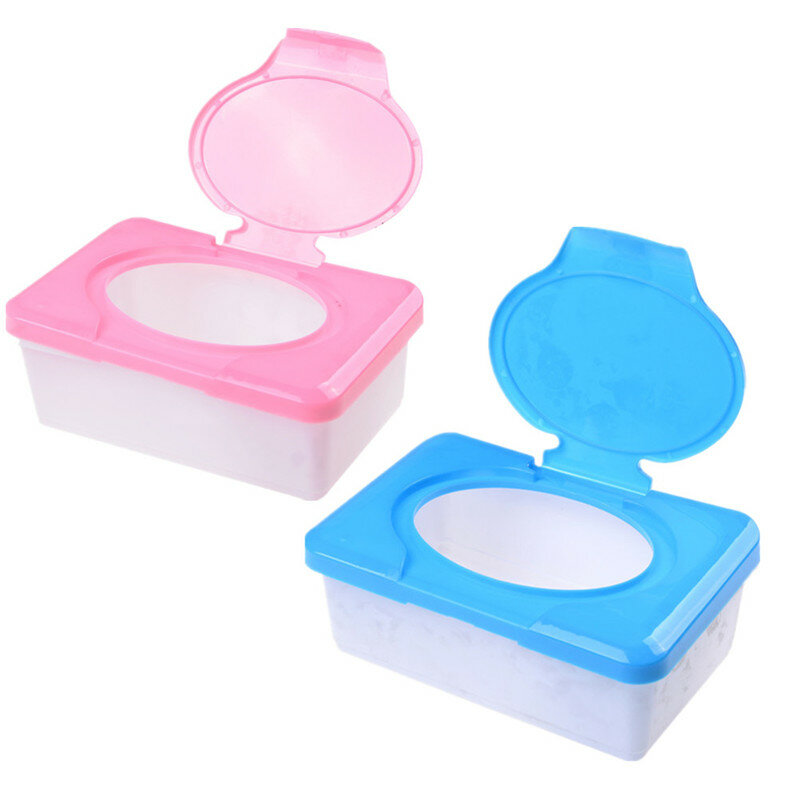 Dry & Wet Tissue Paper Case Care Baby Wipes Napkin Storage Box Holder Container Wipes Dispenser Home Tissue Holder Accessories