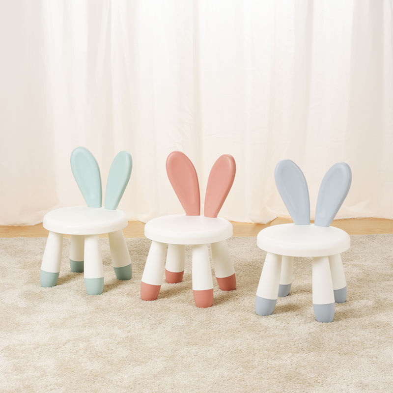 Nowe meble dziecięce krzesełko dla dziecka dzieci stołek podnóżek ławka wewnętrzna królik Deer kształt krzesło dla dzieci śliczny królik prezent