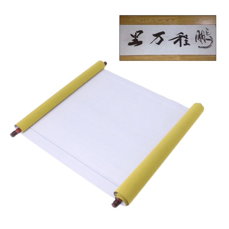 Pano mágico de pano de papel de água em branco reutilizável caligrafia chinesa em branco rolo de pano de escrita em branco forte absorção de água seco rapidamente