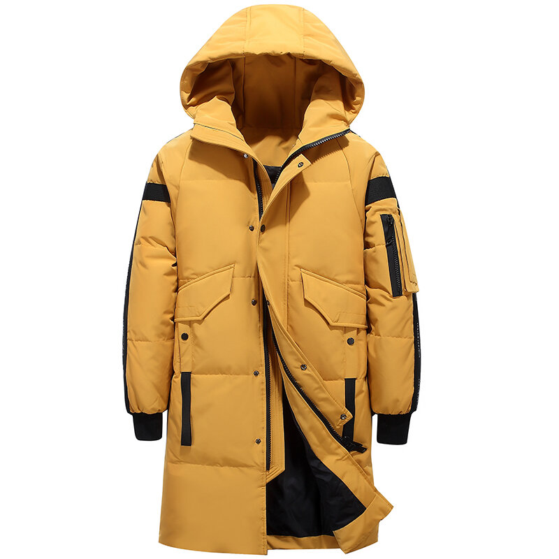 2021  Teens New Winter Men's Down Jacket Stylish Male Down Coat Thick Warm Man Clothing Brand Men's Apparel Warm Parka 1910