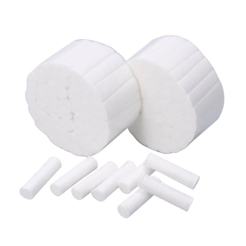 200 pz/4 sacchetti 100% cotone rotolo di cotone dentale materiale dentista prodotto sbiancante denti rotoli di cotone chirurgico ad alto assorbimento