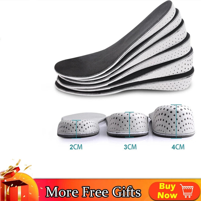 FVYVL 1 para kobiety mężczyźni wygodne wkładka podwyższająca Unisex wkładka z pianki Memory wkładki buty pełne Hlaf Pad poduszka na prezent