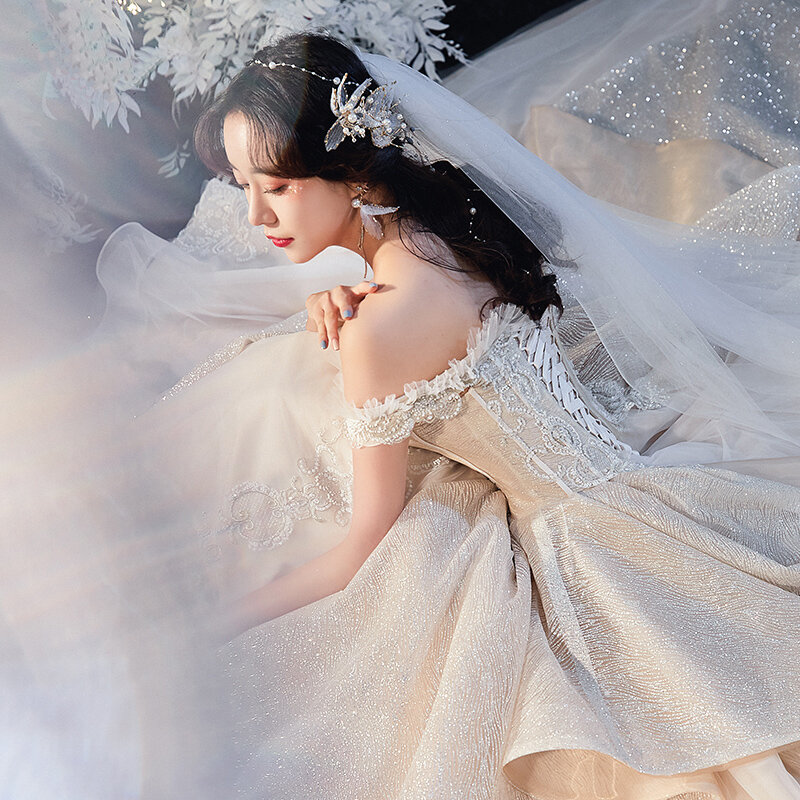 연예인 레이스 appiques 출산 드레스 임신 한 여성을위한 웨딩 드레스 웨딩 드레스 Bridal Robe De Mariee Bride Dresses