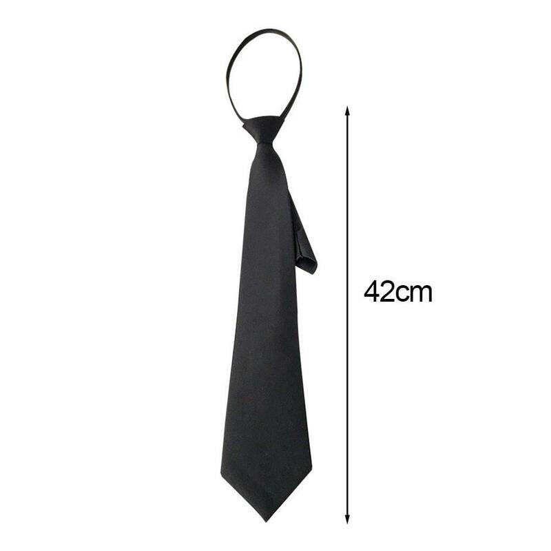 Krawat dla mężczyzn kobiet wąska krawat wąska gładka muszka koreański styl prosty elegancki, modny krawat 2023