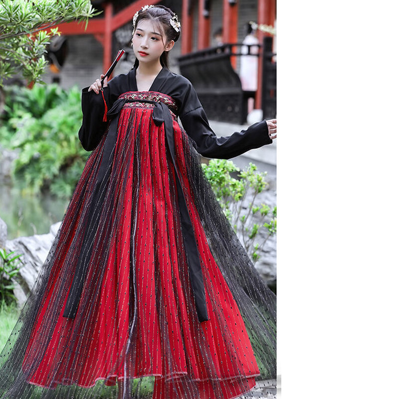 Chinesischen Anzug Beliebte Frauen Prinzessin Kostüm Kleid Tang-dynastie Traditionellen Folk Hanfu Tanz Tragen Orientalische Frau Plus Größe Mädchen