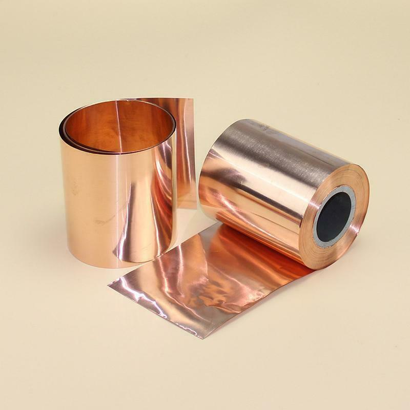 Folha de metal PlateWidth de 99% Pure Copper Cu, comprimento de 20-200mm, comprimento de 100-5000mm, 1PC