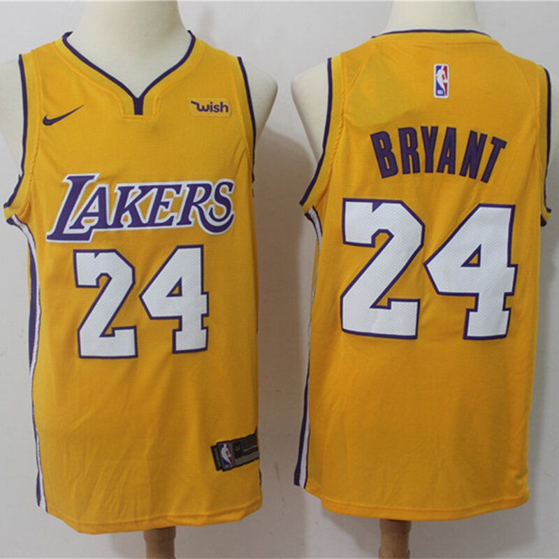 NBA Männer der Los Angeles Lakers #24 Kobe Bryant Basketball Trikots Begrenzte Edition Classics Swingman Jersey Mesh Genäht Trikots