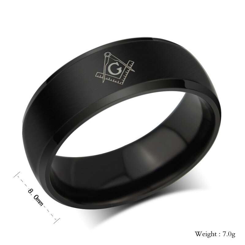 Masonic Rings Titanium Ring Men Stainless Steel Jewelry For Women Men Gift DropShip Wholesale