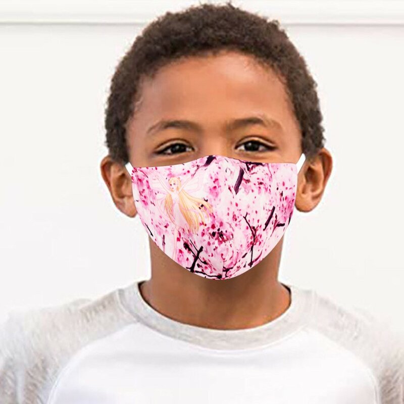 Unissex crianças futebol impressão máscara facial respirável lavável e reutilizável boca rosto quente à prova de vento dustproof face produto