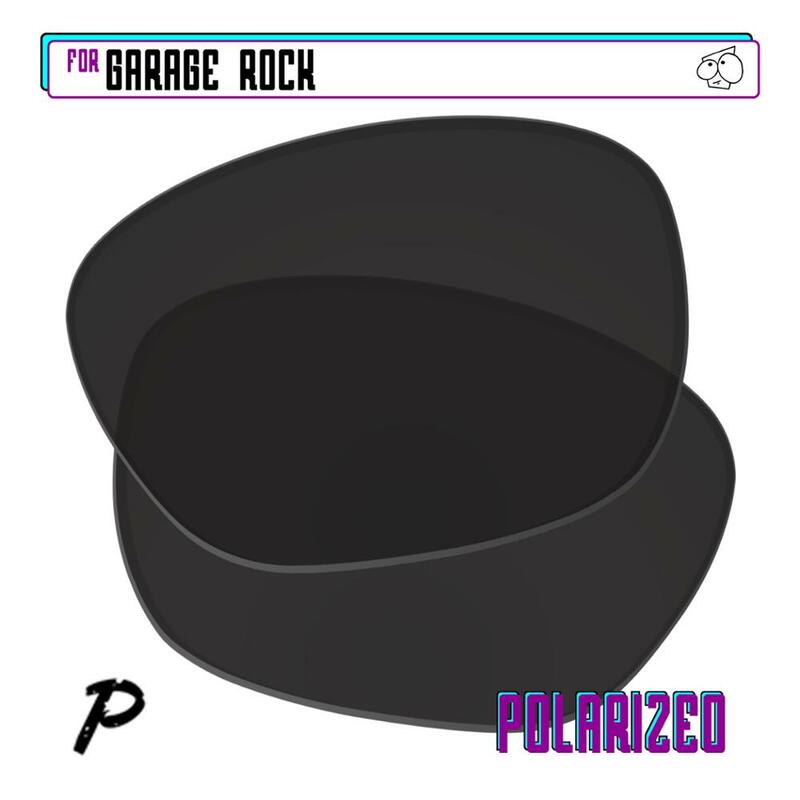 EZReplace – lentilles de remplacement polarisées pour lunettes de soleil Oakley Garage Rock, Black P