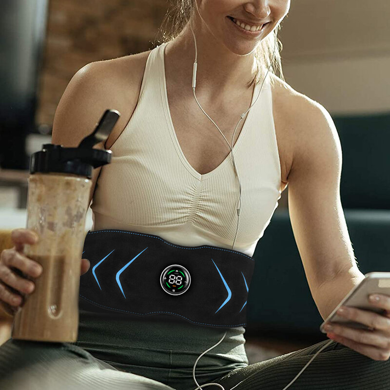 EMS stimolatore muscolare addominale Trainer USB Connect Abs attrezzature per il Fitness Training Gear muscoli elettrostimolatore Toner Massage