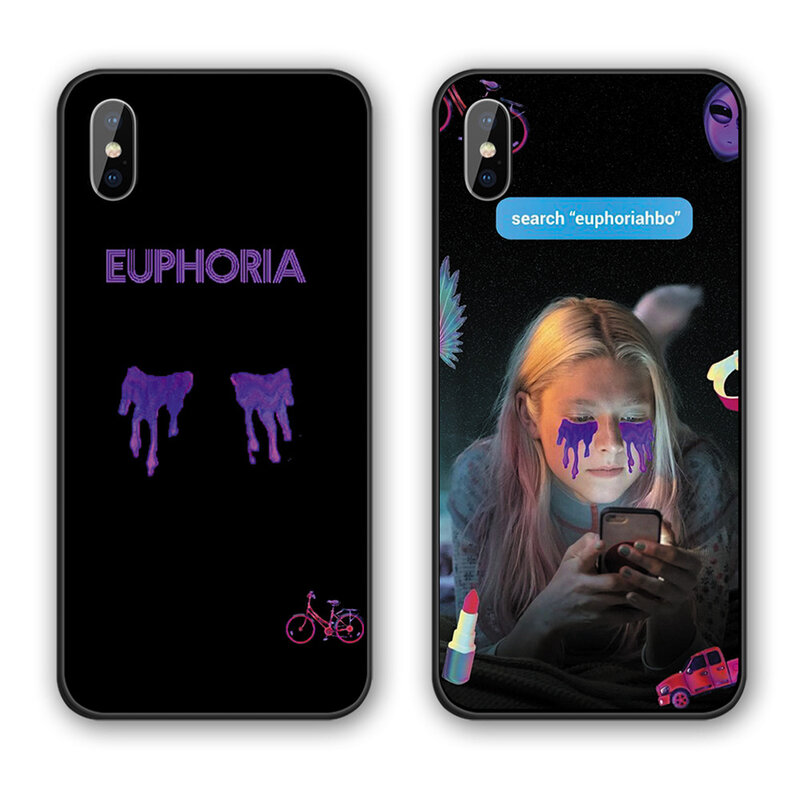 American TV Series Euphoria Silicone cover For iphone XR XS MAX 6 6S 7 8 Plus TPU Soft Cases For iphone 11 11Pro 11ProMax