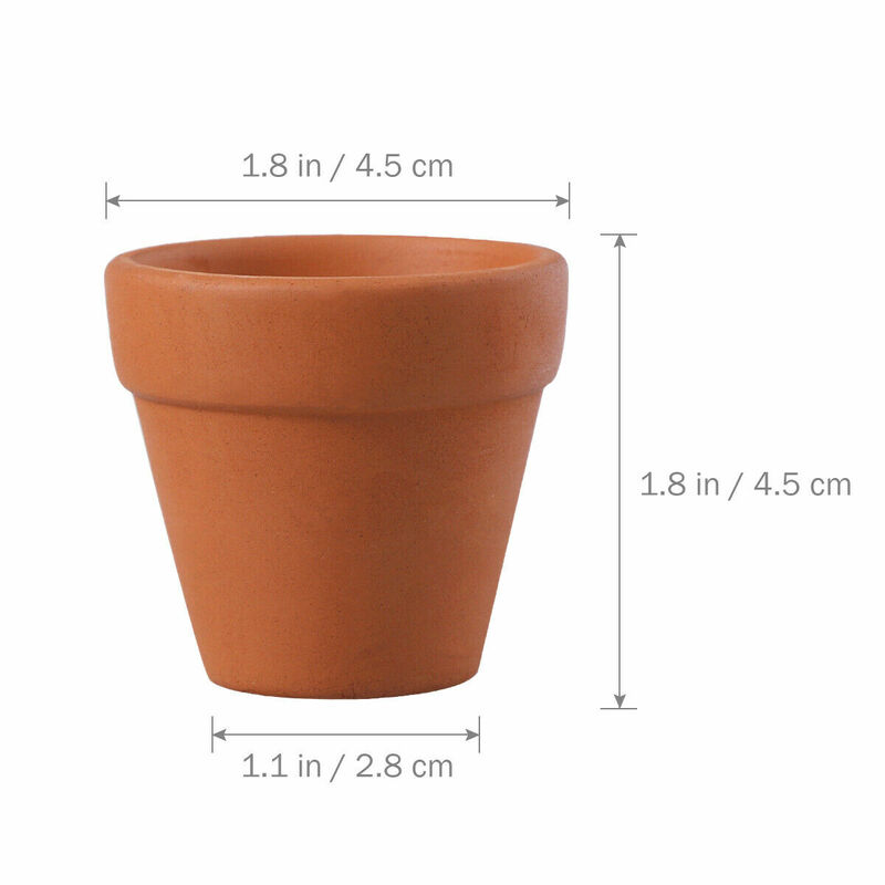 10Pcs Small Terracotta Pot Clay Ceramic Pottery Planter Cactus Flower Pots Succulent Nursery Pots Great for Plants Crafts