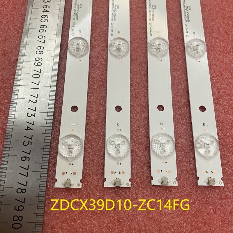 4 unids/set LED bar para CX390M05 DLED40YEKJ ZDCX39D10-ZC14FG-05 303CX390036 10LED(3V) 780mm
