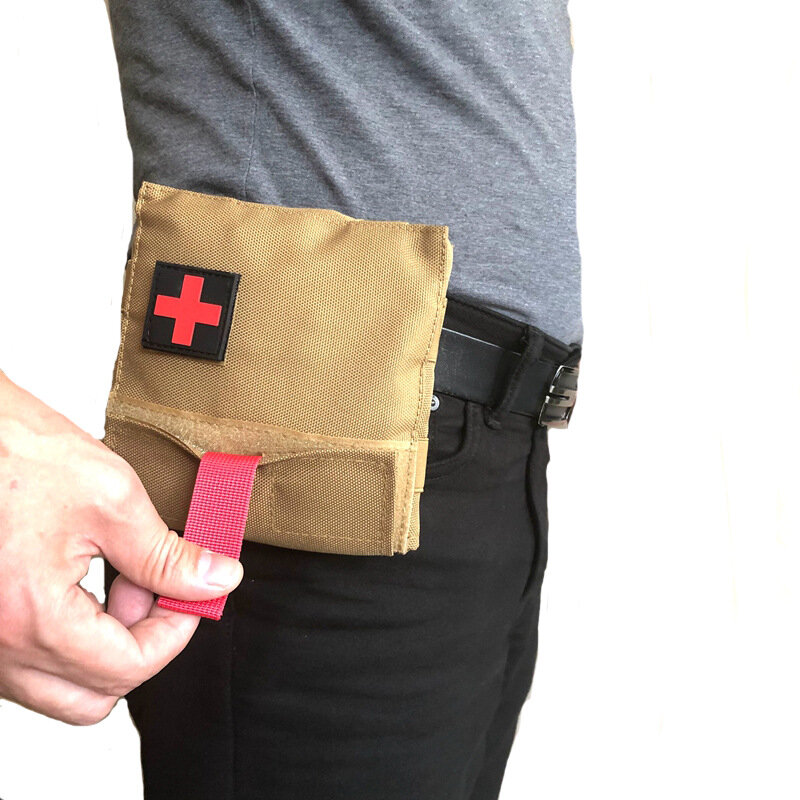 Kit de primeiros socorros de emergência rápida militar molle kit médico prático acessórios edc pacote cintura pistola ar caça kit equipamentos