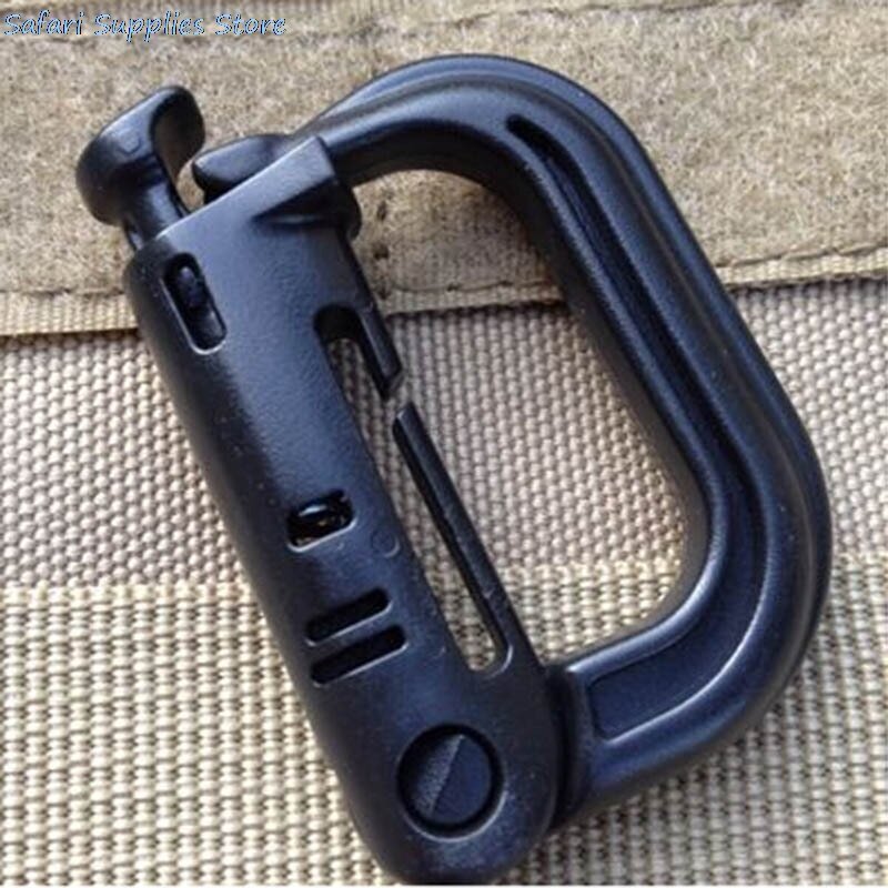 Molle Tactical Backpack EDC Shackle Carabiner Snap D-Ring Clip KeyRing Locking Wholesale