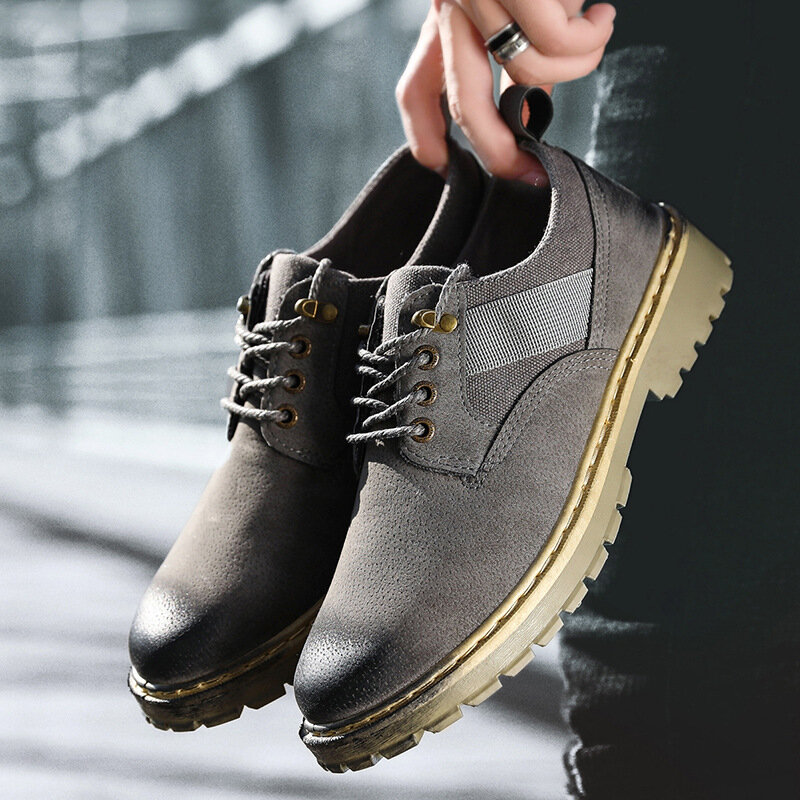 Популярный бренд 2020 осень и зима новый стиль Мужская обувь универсальные повседневные мужские Ботинки Martin рабочие ботинки британский стил...