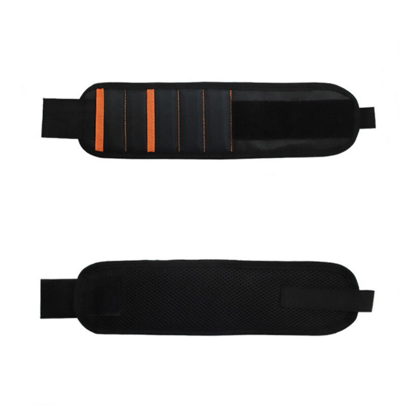 Borsa portautensili portatile con cinturino magnetico forte da 15 magneti con cintura da polso per elettricista per viti, chiodi, punte da trapano, Organizer