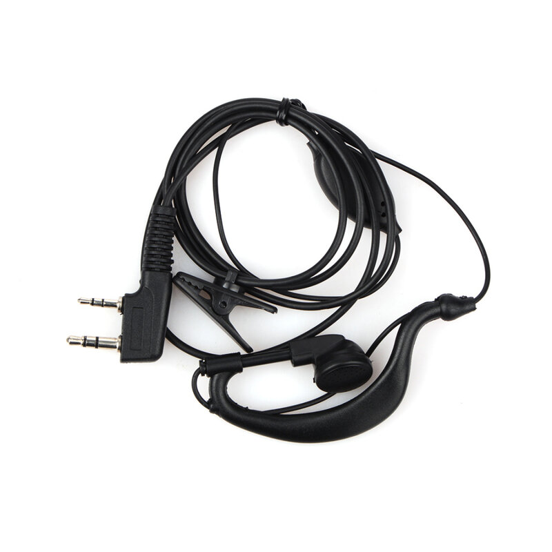 Tubo acústico ptt microfone fone de ouvido walkie talkie para kenwood baofeng Bf-888s uv5r UV-82 retevis rt22 h777
