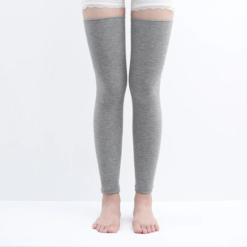 Unisex jesienne i zimowe ciepłe ochraniacze na kolana bawełniane dwuwarstwowe zagęszczone wysokie elastyczne ochraniacze stawów, aby utrzymać ciepło w podeszłym wieku