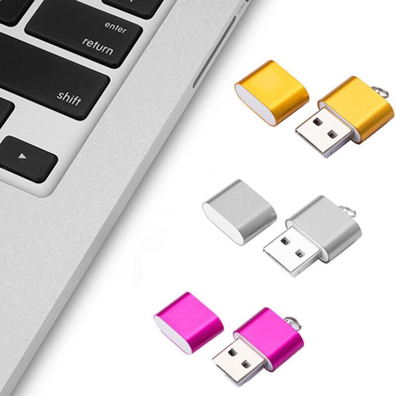 Adapter USB czytnik Mini karta pamięci wysokiej prędkości USB 2 0 interfejs dla TF T Flash Adapter do komputera