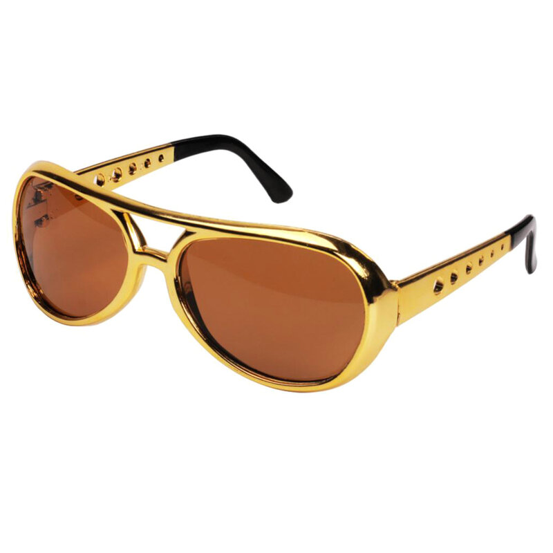 Óculos de sol cromados brilhantes para festa rock star 60