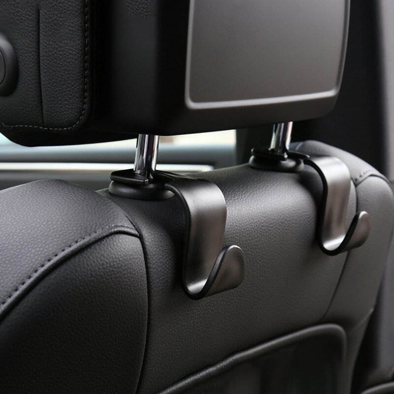 Assento de carro volta gancho universal portátil acessórios do carro interior cabide titular de armazenamento para saco de carro bolsa pano decoração dropship