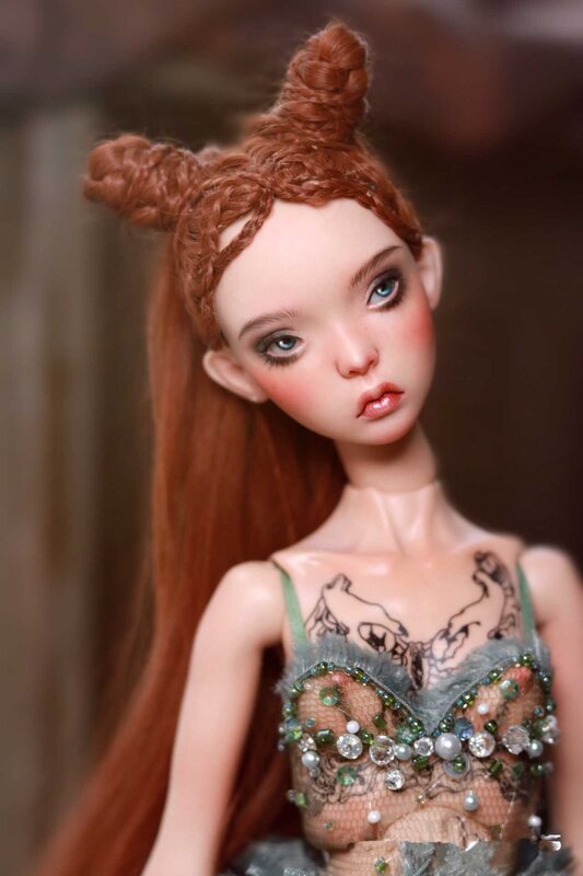 Boneca Coruja Ferris Girl BJD PUPPE, Resina de Alta Qualidade, Maquiagem Avançada com Globo Ocular, 39cm, 1, 4 cm, Presente de Resina, Novo