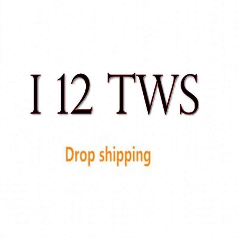 Drop shipping i12 TWS bezprzewodowe słuchawki