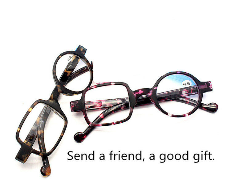 레오파드 비대칭 귀여운 남성 여성 독서 안경, 수지 렌즈, 원시 프레임 안경 디옵터, 0 + 1.0 + 1.50 + 2.0 + 2.5 ~ + 3.5