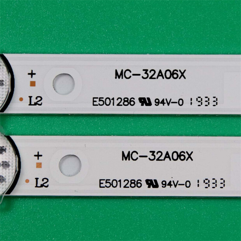 2 개/대 575mm 새로운 LED TV 조명 바 레인 MC-32A06X 백라이트 스트립 MS-T320-3030-08A 규칙 테이프 3210-C1907-037-1500-319