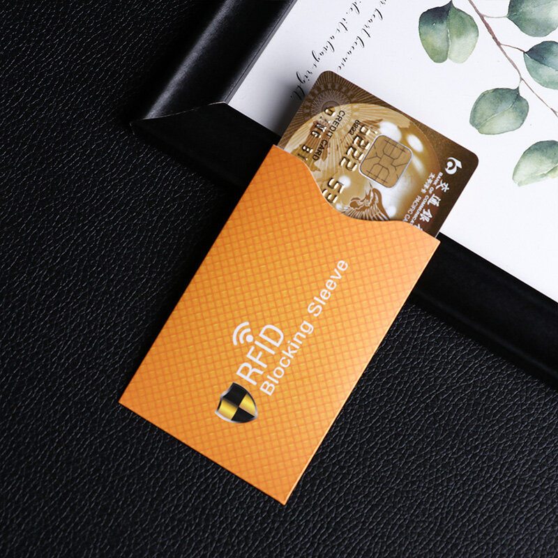 5pcs porta carte di credito antifurto NFC maniche di protezione per carte senza contatto protezione in alluminio RFID blocco protettore
