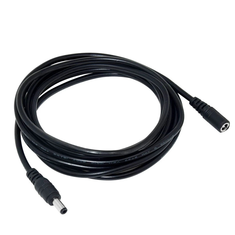 Security Camera Extension DC 12V Cable Male Female Power Extension Cord 5.5mmx2.1mm Cables for Wifi/AHD/IP Cameras