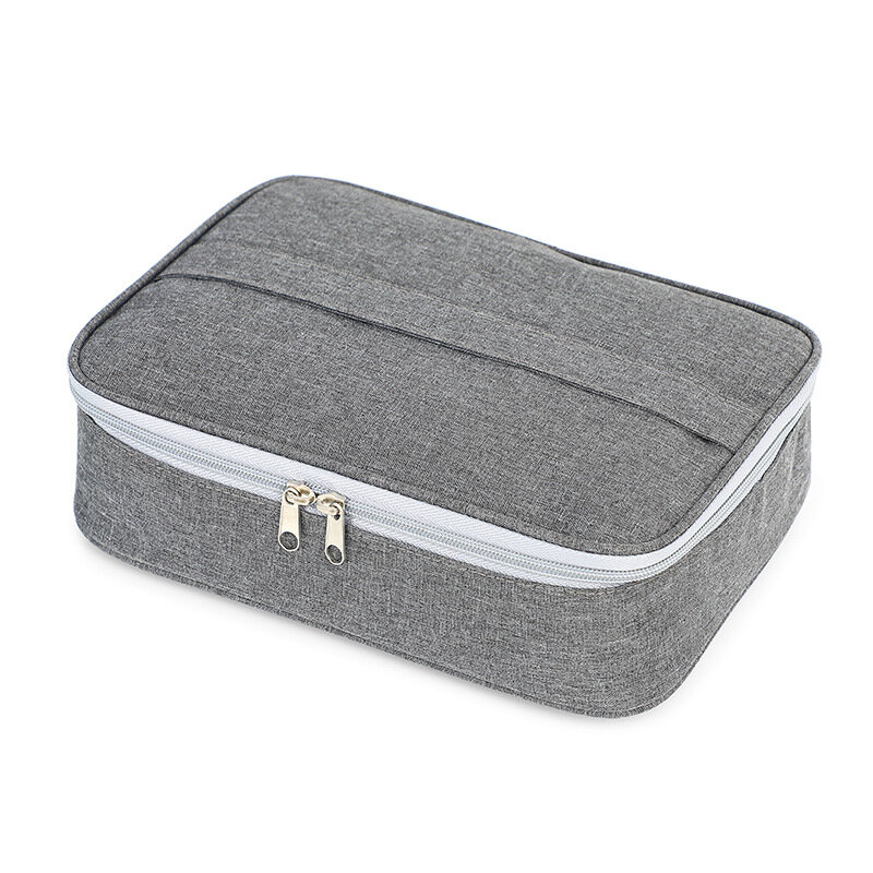 Boîte à lunch étanche et isolée, sac à lunch portable rectangulaire en aluminium épaissi