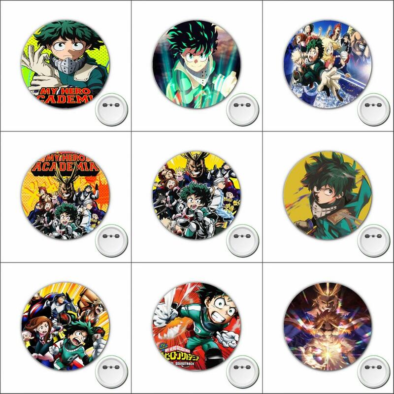 3 Stuks Anime Mijn Held Academia Badge Midoriya Izuku Cosplay Spelden Broche Voor Kleding Accessoires Rugzakken Tassen Knoop Badges