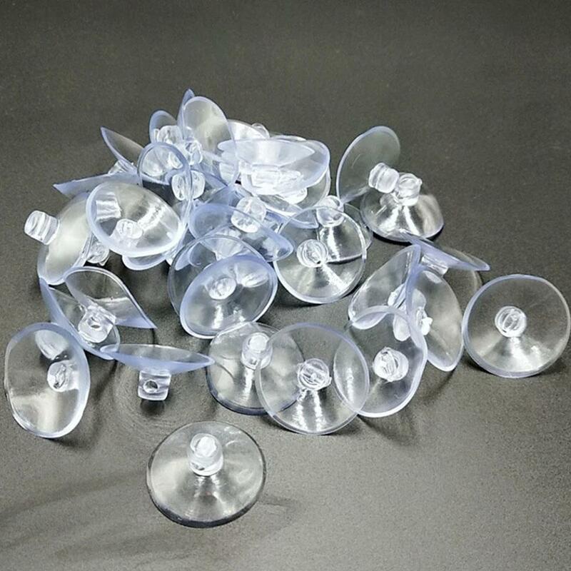 Ventosa transparente de PVC de alta gama, Ventosa con cabeza de seta de plástico, 3/4/5cm, 10 unidades