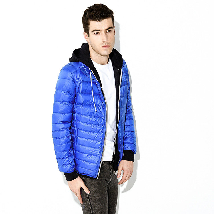 MRMT 2024 브랜드 남성용 라이트 다운 재킷, 젊은 수직 칼라, 라지 사이즈 다운 재킷 의류, 겨울 신상
