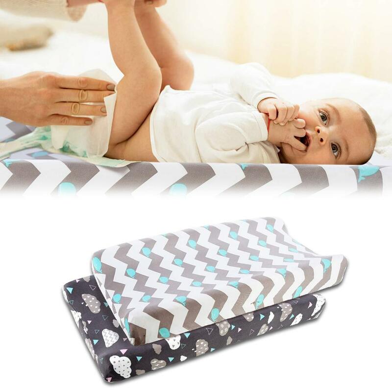 2 pezzi Baby Touch lettino da massaggio cambia copertura per il lavaggio tavolo per pannolini per bambini copertura in tessuto staccabile prodotti per la cura dei bambini