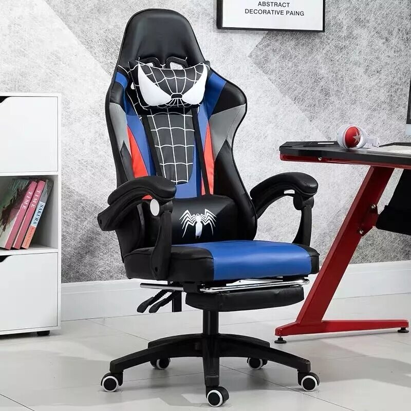 ニューオフィスゲームチェアpvc家庭用アームチェアリフトとスイベル機能人間工学オフィスコンピュータ椅子wcgゲーマー椅子